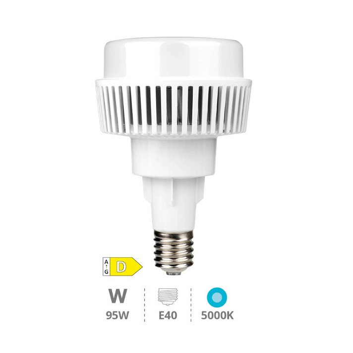 Lampada LED di tipo industriale con luce fredda 5000 K con potenza di 95 W Boldy GSC