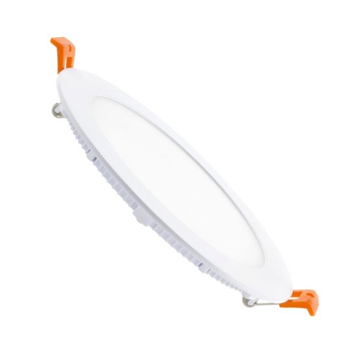 Placa LED de diseño circular ultrafina fabricada en aluminio color blanco 12W Moonled