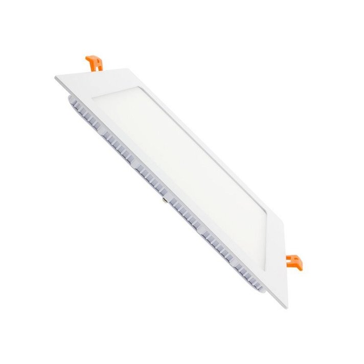 Placa LED de diseño cuadrado ultrafino con marco de aluminio color blanco 20W Moonled