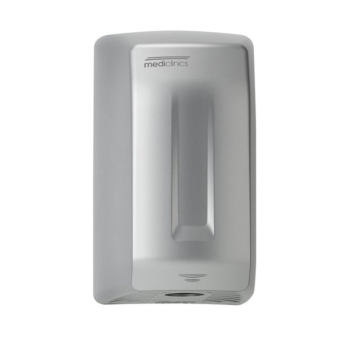 Sèche-mains manuel fabriqué en thermoplastique ABS de couleur satinée Smartflow Mediclinics