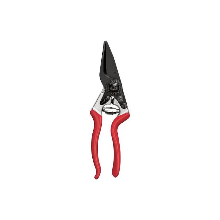 Tijera para cortar garras diseñada para diestros con mangos color rojo de aluminio Felco