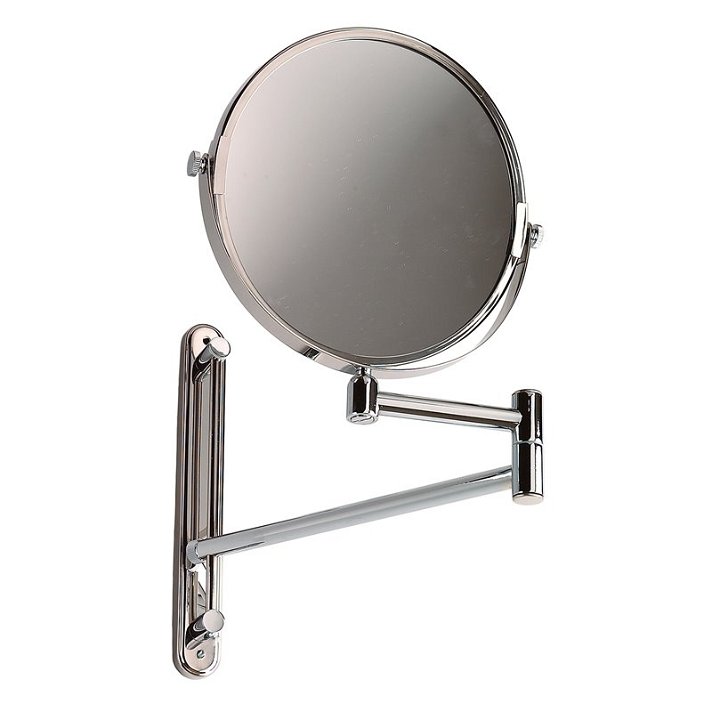 Espejo aumento fabricado en acero inoxidable con acabado brillante Medisteel Mediclinics
