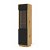 Vitrina con variante de altura y frente de color negro mate con cuerpo de color roble Aura Bim Furniture
