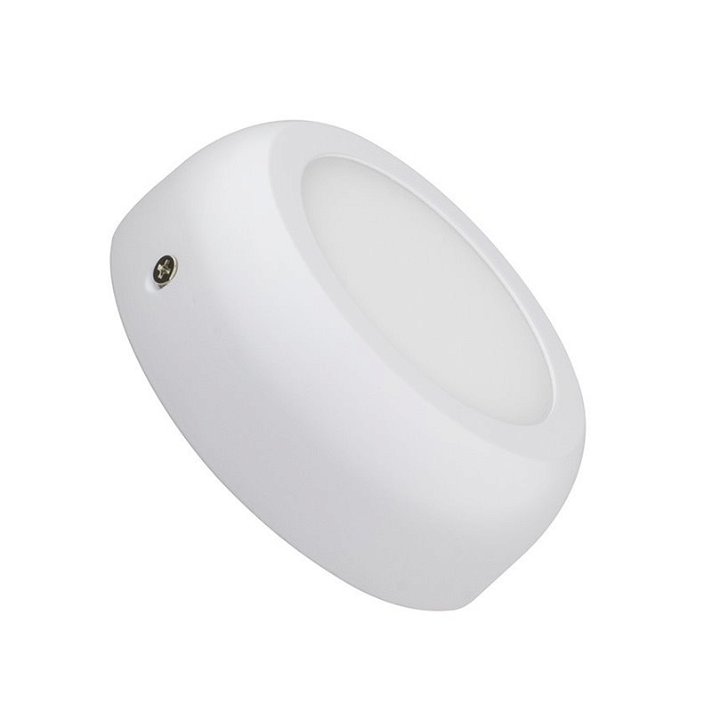 Plafón LED para techo con diseño circular y fabricado en aluminio 6W Design blanco Moonled