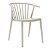 Set di sedie impilabili adatte per esterni con braccioli e finitura colore avorio Woody Resol