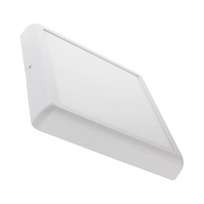 Plafón LED techo de aluminio con diseño cuadrado color blanco 24W Design blanco Moonled