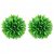 Pack de bolas de boj artificial fabricadas en polietileno de 30 cm en color verde Vida XL