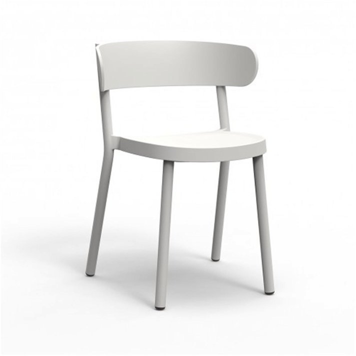 Set di sedie fabbricate con fibra di vetro e finitura colore avorio Casino Resol