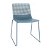 Lot de chaises pour intérieurs avec pieds swing et finition de couleur bleu rétro Wire Resol
