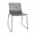 Lot de chaises pour intérieurs avec pieds swing et finition de couleur gris verdâtre Wire Resol