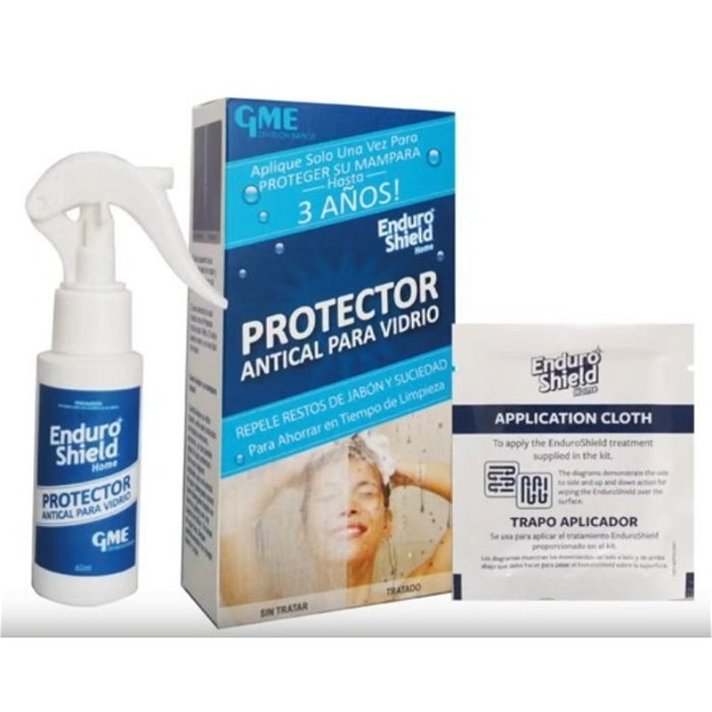 Kit de tratamiento antical a base de alcohol para protección de mamparas de baño