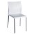 Set de 2 sillas con estructura de acero y asiento de polipropileno de color blanco Bikini Resol