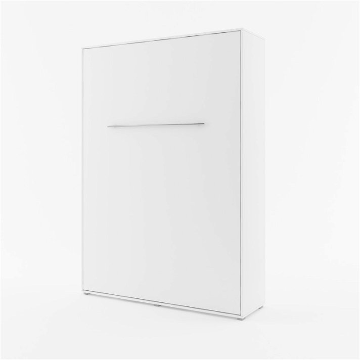 Cama vertical plegable de 200 cm en color blanco mate modelo Murphy Bim Furniture