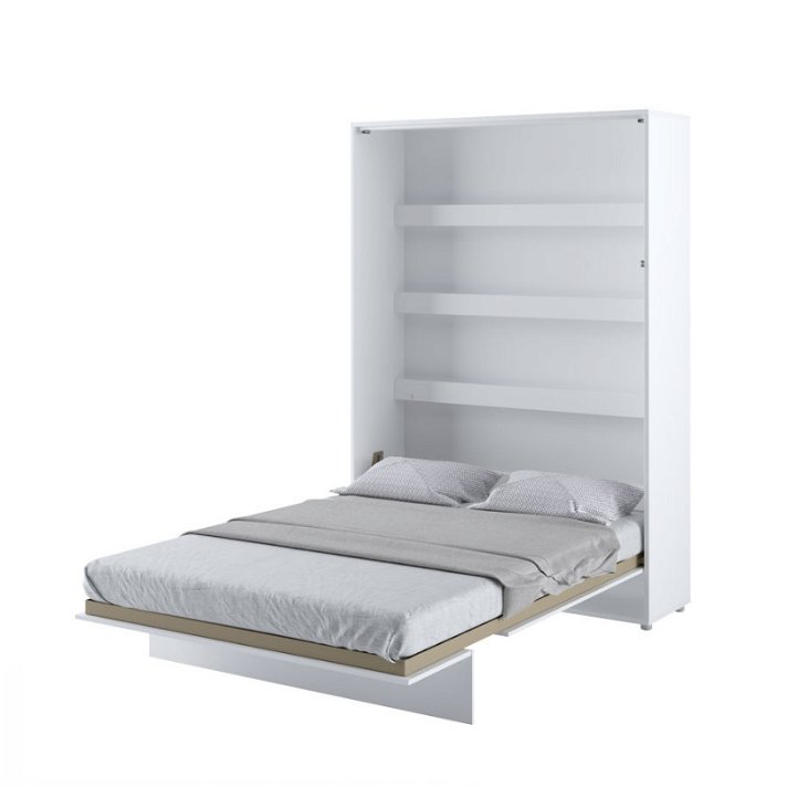 Letto verticale pieghevole da 200 cm con finitura bianca opaca Bim Furniture