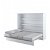 Cama horizontal plegable disponible en 160 cm de color blanco mate Bim Furniture