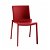 Lot de deux chaises en polypropylène et en fibre de verre de couleur rouge Kat Resol