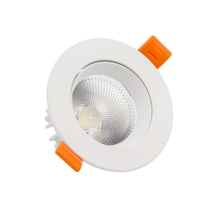 Foco LED de alumínio com design circular e direcionável 5W cor branca MoonLed