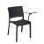 Set di sedie impilabili realizzate con acciaio e polipropilene colore nero Fiona Congressi Resol