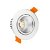 Foco LED fabricado en aluminio con diseño circular y direccionable 7W color plata Moonled