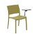 Lot de chaises empilables fabriquées en acier et polypropylène de couleur vert olive Fiona Convenciones Resol