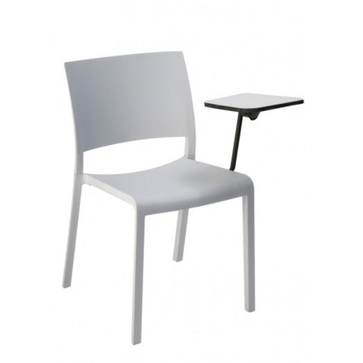 Pack de sillas apilables elaboradas con acero y polipropileno color blanco Fiona Convenciones Resol