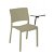Set di sedie impilabili realizzate con acciaio e polipropilene colore sabbia Fiona Congressi Resol