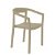 Set di sedie con braccioli adatte per uso esterno e finitura colore sabbia Peach Resol
