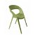 Lot de chaises empilables avec protection UV fabriquées en polypropylène de couleur vert olive Carla Resol