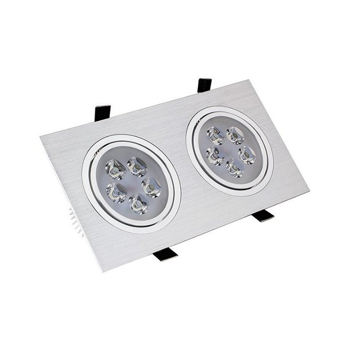 Foco LED direcionável 10W prateado - MoonLed