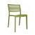Lot de chaises avec protection UV fabriquées en polypropylène de couleur vert olive Lama Resol
