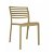 Lot de chaises avec protection UV fabriquées en polypropylène de couleur sable Lama Resol