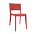 Lot de chaises empilables avec protection UV et de couleur rouge Spot Resol