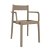 Set di sedie con braccioli in polipropilene in finitura di colore sabbia Danna Garbar