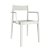 Lot de chaises avec accoudoirs en polypropylène avec finition de couleur blanche Danna Garbar