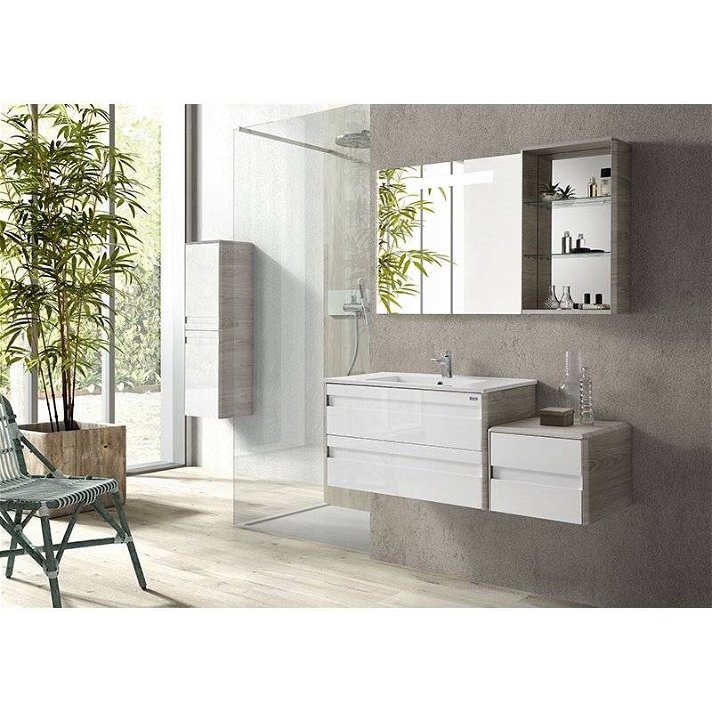 Conjunto de casa de banho personalizável com móvel de 70 cm Barcelona 2 Valenzuela