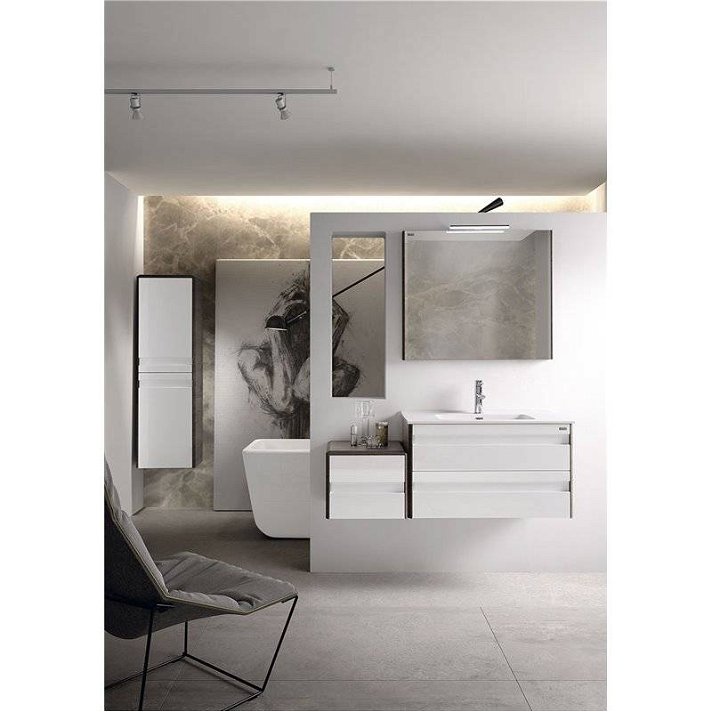 Conjunto de casa de banho personalizável com móvel de 80 cm Barcelona 2 Valenzuela