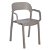 Lot de chaises avec accoudoirs en polypropylène avec une finition de couleur chocolat Ona Garbar
