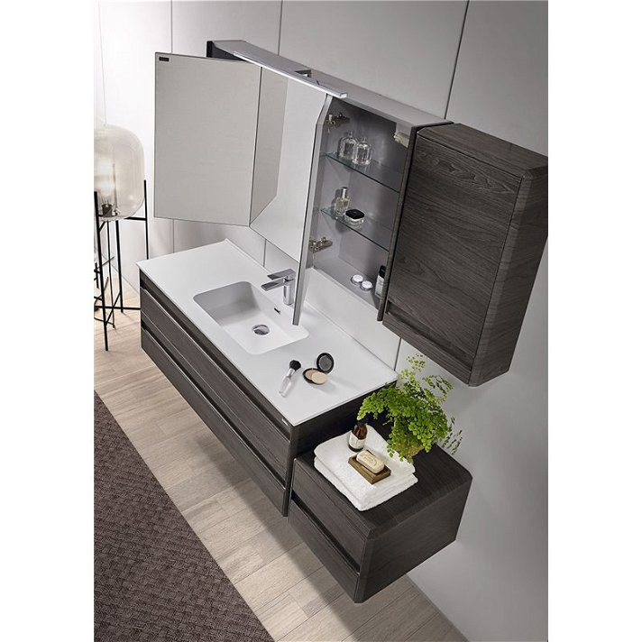 Set bagno personalizzabile con mobile di 120 cm Barcelona 2 Valenzuela
