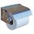 Wall-hung toilet roll holder with cover made of steel with a satin finish Medisteel Mediclinics