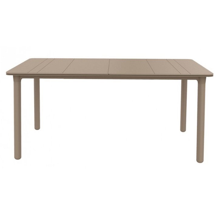 Table pour extérieur de 160 cm en polypropylène avec finition de couleur sable Noa Solid Garbar