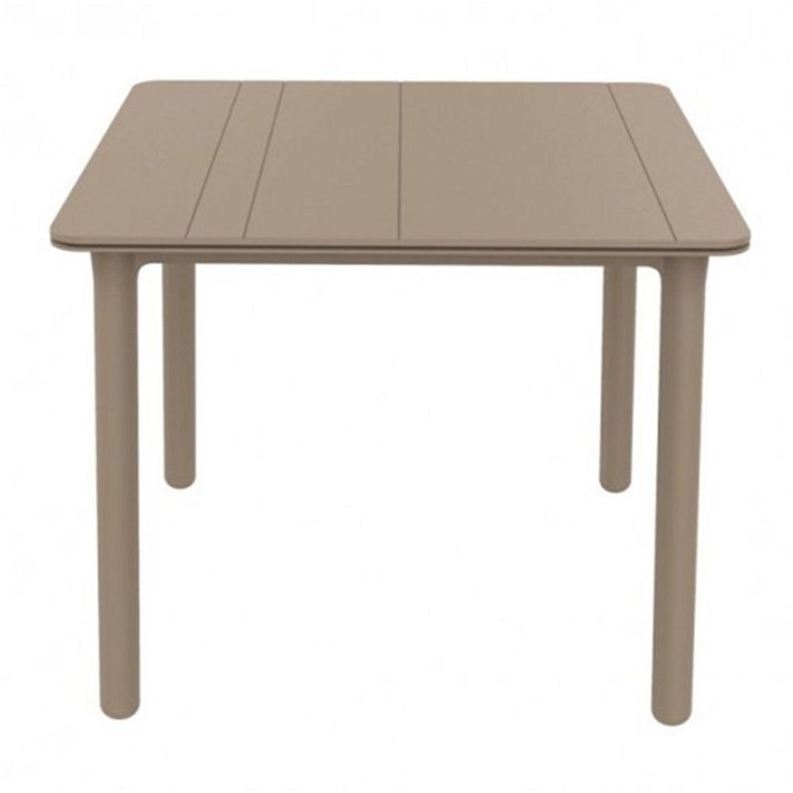 Table carrée de 90 cm fabriquée en polypropylène et fibre de verre avec finition au choix Noa Solid Garbar