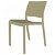 Lot de 4 chaises fabriquées en polypropylène et tissu de couleur sable Fiona Resol