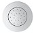 Getto orientabile rotondo di 13 cm in metallo con finitura cromata Puzzle Round Roca