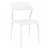 Lot de 4 chaises empilables fabriquées en polypropylène avec finition blanche Snow Resol