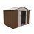 Caseta para espacios de 4,72m² de metal con un acabado en color marrón Cambridge Gardiun