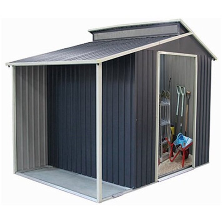 Caseta metálica para espacios exteriores 6,85m² con tejado a dos aguas Marlow Gardiun