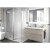 Mueble de baño de 100 cm de tablero de melamina con 2 cajones y lavabo integrado de acabado opcional Monterrey Salgar