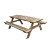 Tavolo in legno picnic 200x148x70cm Gardiun