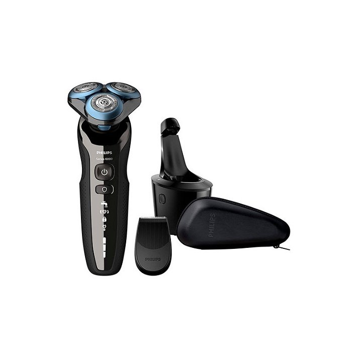 Máquina de afeitar en seco y húmedo con autonomía de 60 minutos y pantalla LED Philips