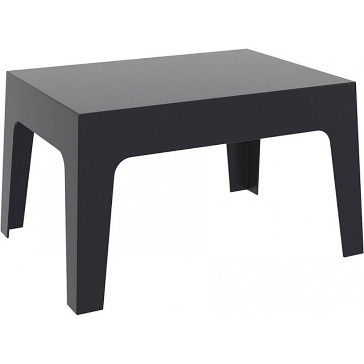 Table d'appoint pour extérieur en polypropylène de 43x50x70 cm et de couleur noire Urban Garbar